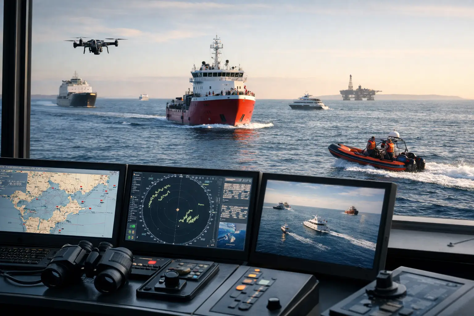 Marine Vessel Tracking System for Safer Operations
