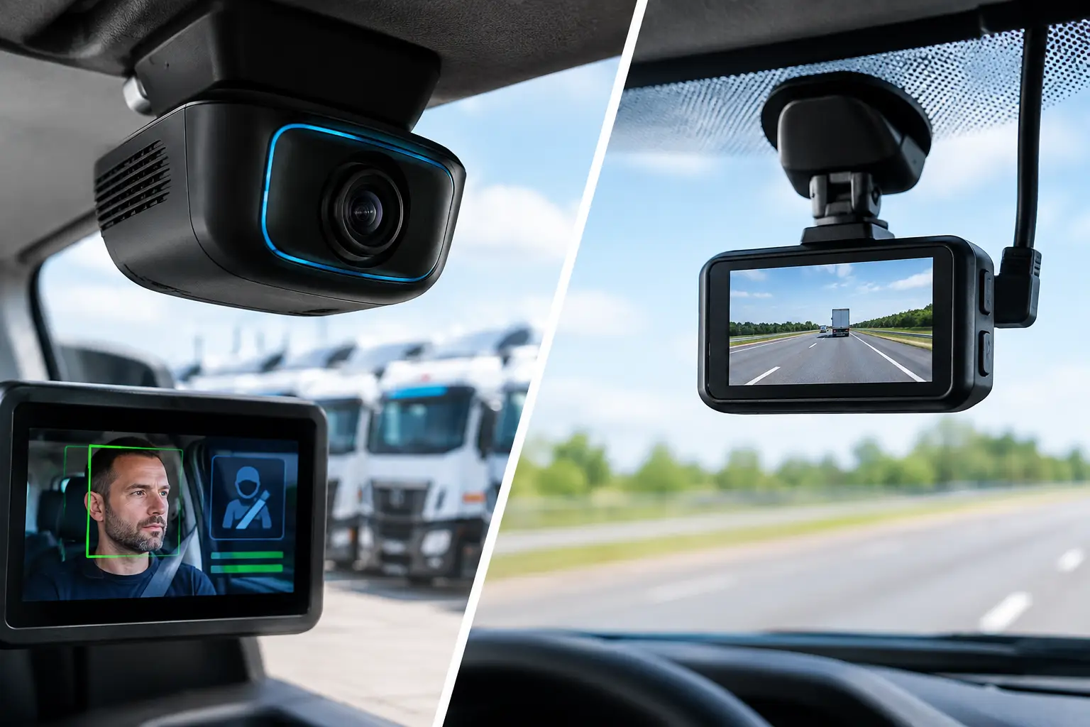 AI Cameras Versus Dashcams for Fleet Safety
